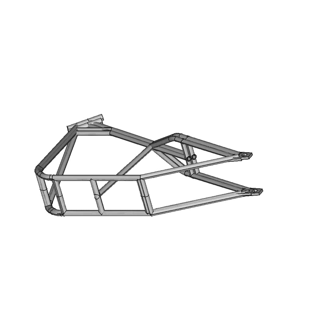 Custom Chopper Frame - Downloadable CAD Representation_60_30_degree_snapshot