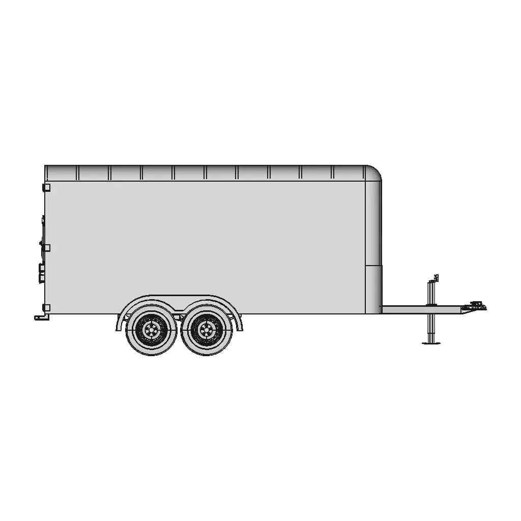 7X 14 Utility Trailer - Standard Mechanical Component_0_0_degree_snapshot