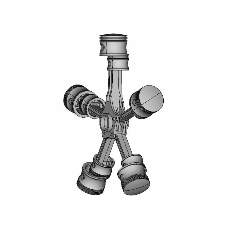 Radial Engine Assembly | 3D Engineering Design File