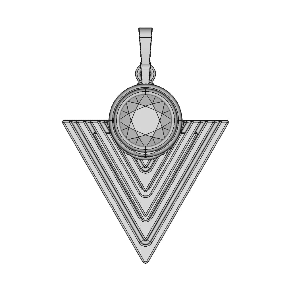 Pendant For Necklaces | 3D Engineering Design File_270_0_degree_snapshot