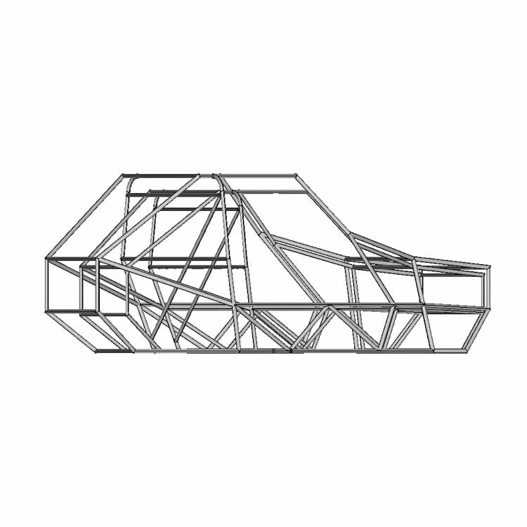 Custom Baja Chassis - Downloadable CAD Representation
