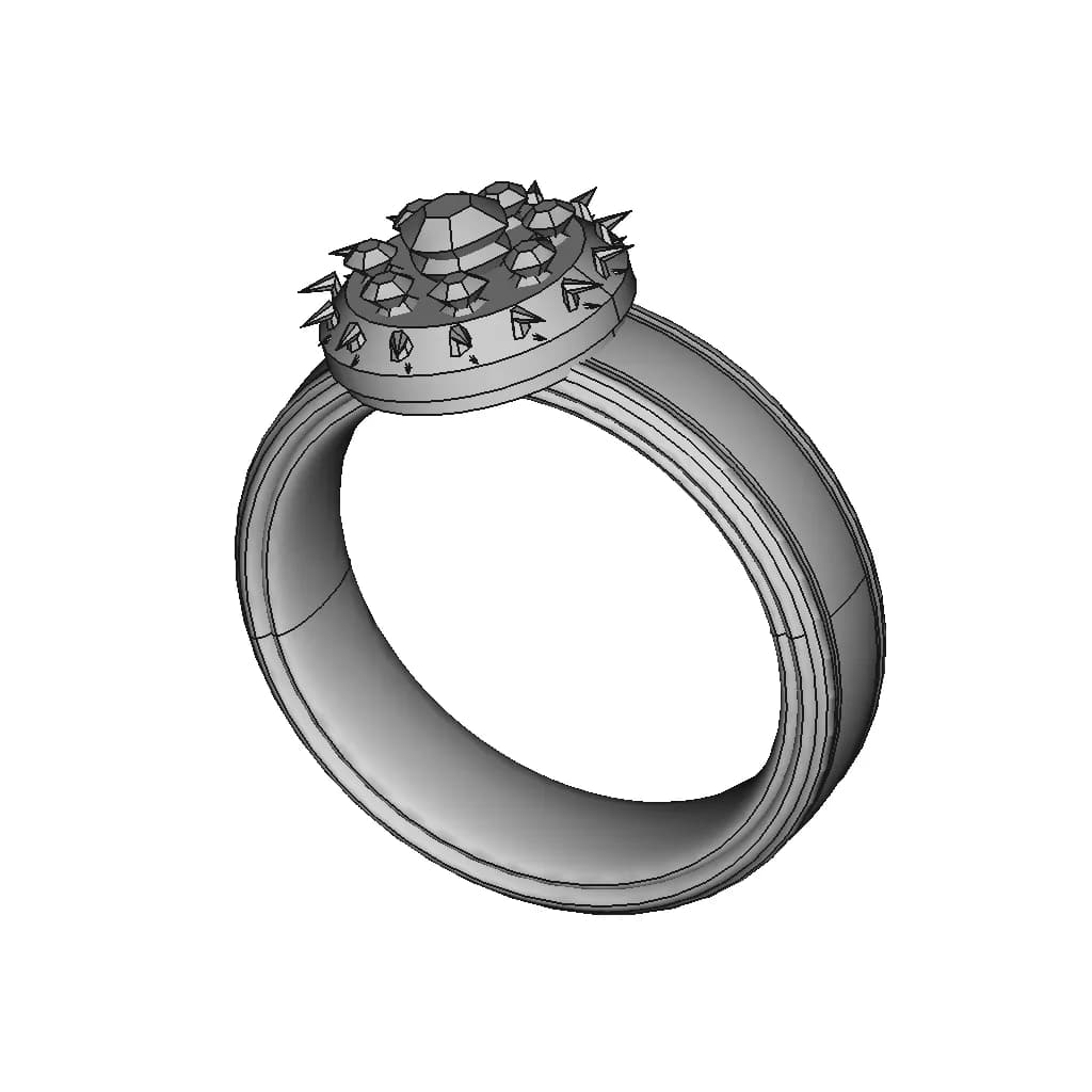 Ring #8 | High-Quality CAD Model_60_30_degree_snapshot