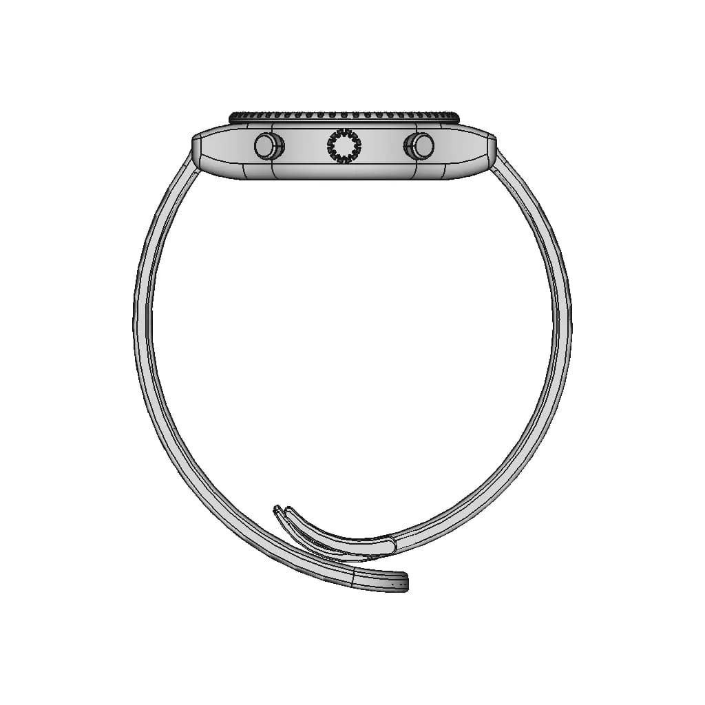 Analog Watch By Tommy Mueller - Downloadable CAD Representation_0_90_degree_snapshot