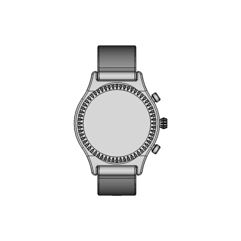 Analog Watch By Tommy Mueller - Downloadable CAD Representation_270_0_degree_snapshot