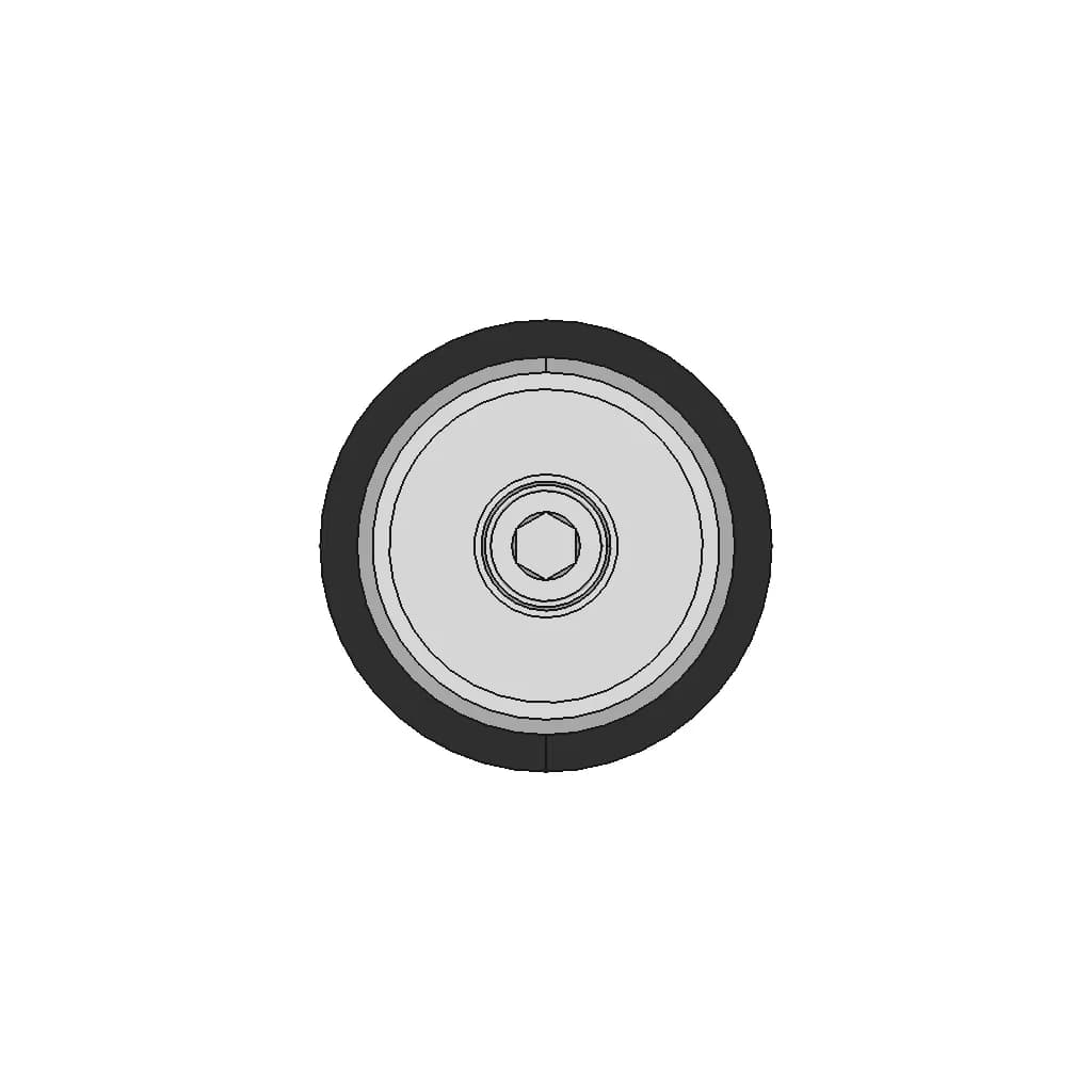 Bar Ends Oxford Heated Grips 22Mm Tube - Downloadable CAD Representation_0_0_degree_snapshot