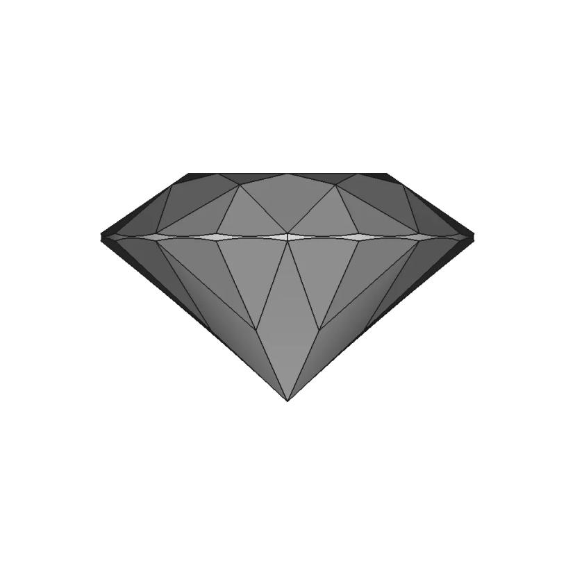 Classic Cut Diamond, 57 Sides/ Бриллиант Классической Огранки, 57 Граней - Downloadable CAD Representation