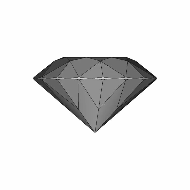 Classic Cut Diamond, 57 Sides/ Бриллиант Классической Огранки, 57 Граней - Downloadable CAD Representation
