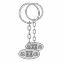 Keychain 6 | High-Quality CAD Model_270_0_degree_snapshot