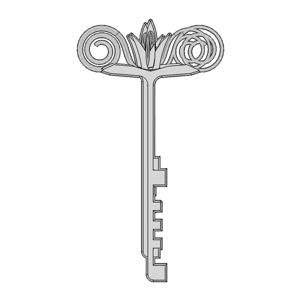 Antique Palace Key For Mab - Standard Mechanical Component_270_0_degree_snapshot