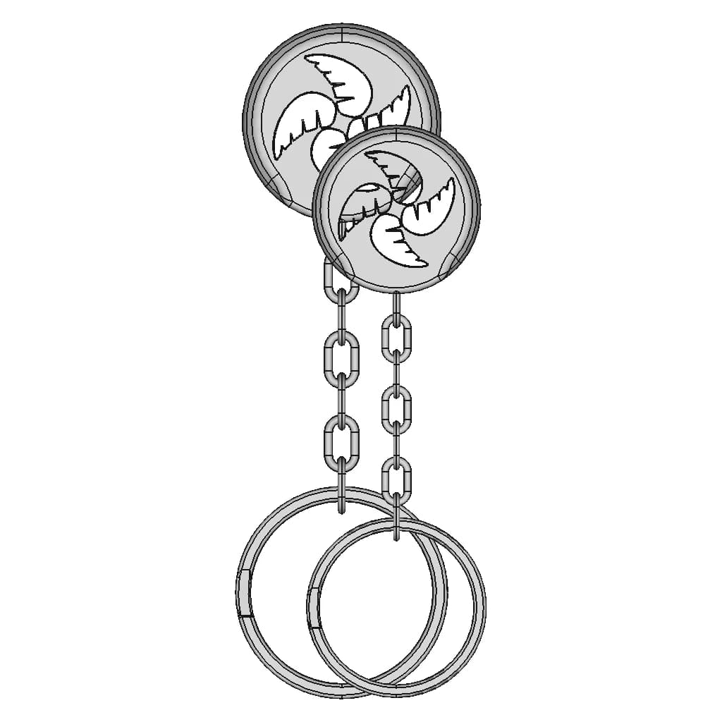 Keychain 4 | 3D Engineering Design File_90_0_degree_snapshot