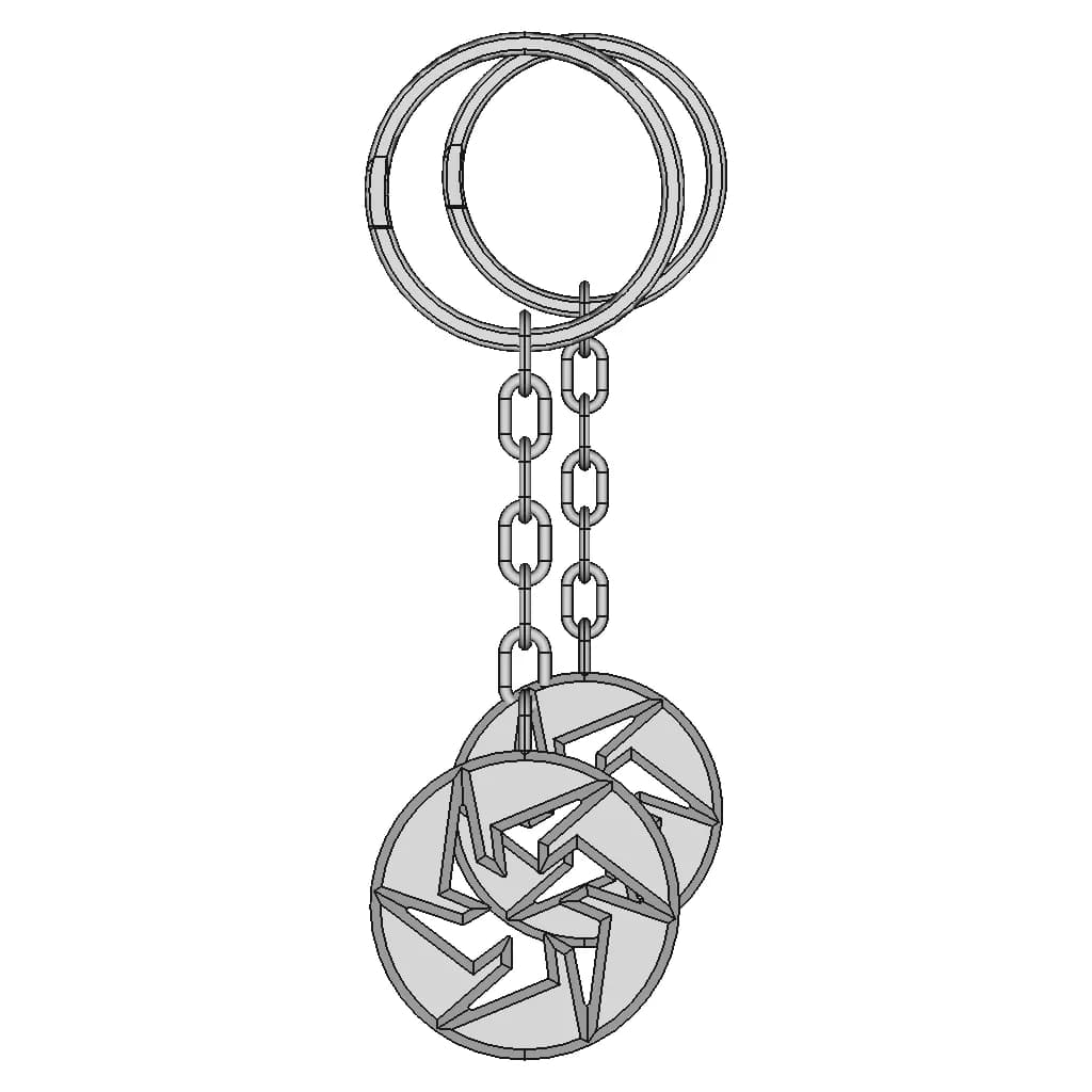 Keychain 3 | High-Quality CAD Model_270_0_degree_snapshot