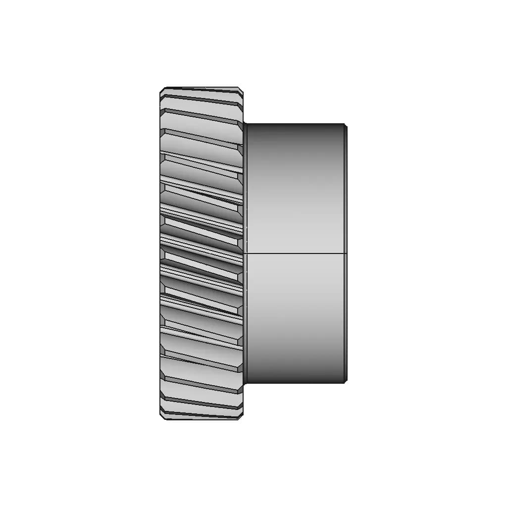 Metric Parallel Gear (Module -1) | High-Quality CAD Model_0_0_degree_snapshot
