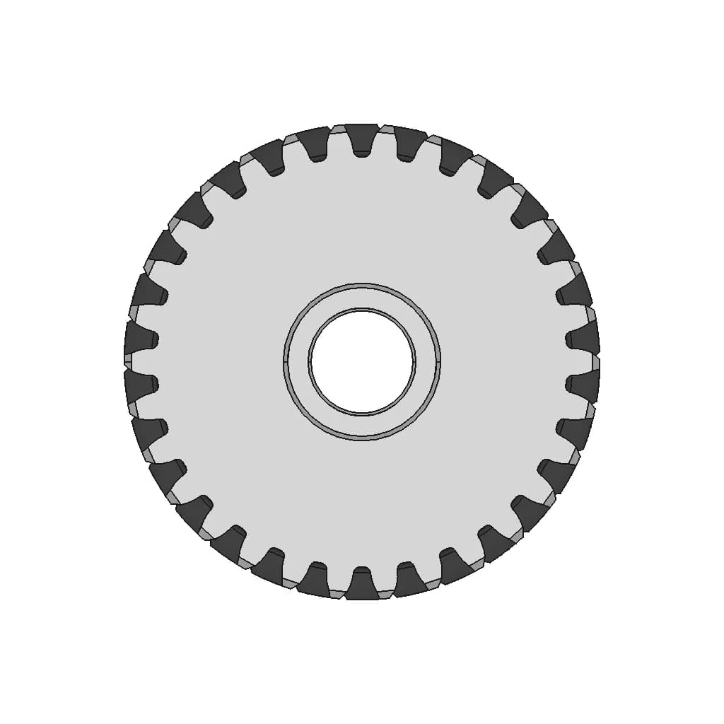 Metric Parallel Gear (Module -1) | High-Quality CAD Model_0_270_degree_snapshot