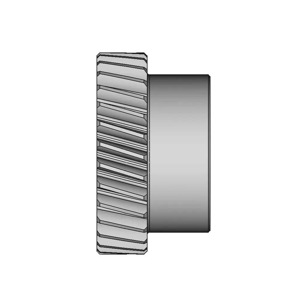 Metric Parallel Gear (Module -1) | High-Quality CAD Model_270_0_degree_snapshot