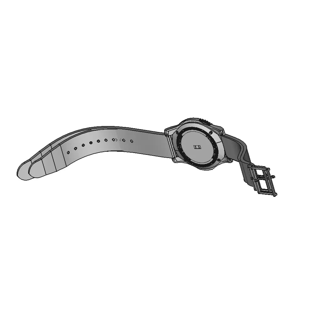 Samsung Gear Watch S3 Frontier | 3D Engineering Design File_60_30_degree_snapshot