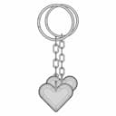 Heart Key Chain - Downloadable CAD Representation_270_0_degree_snapshot