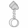 Heart Key Chain - Downloadable CAD Representation_90_0_degree_snapshot