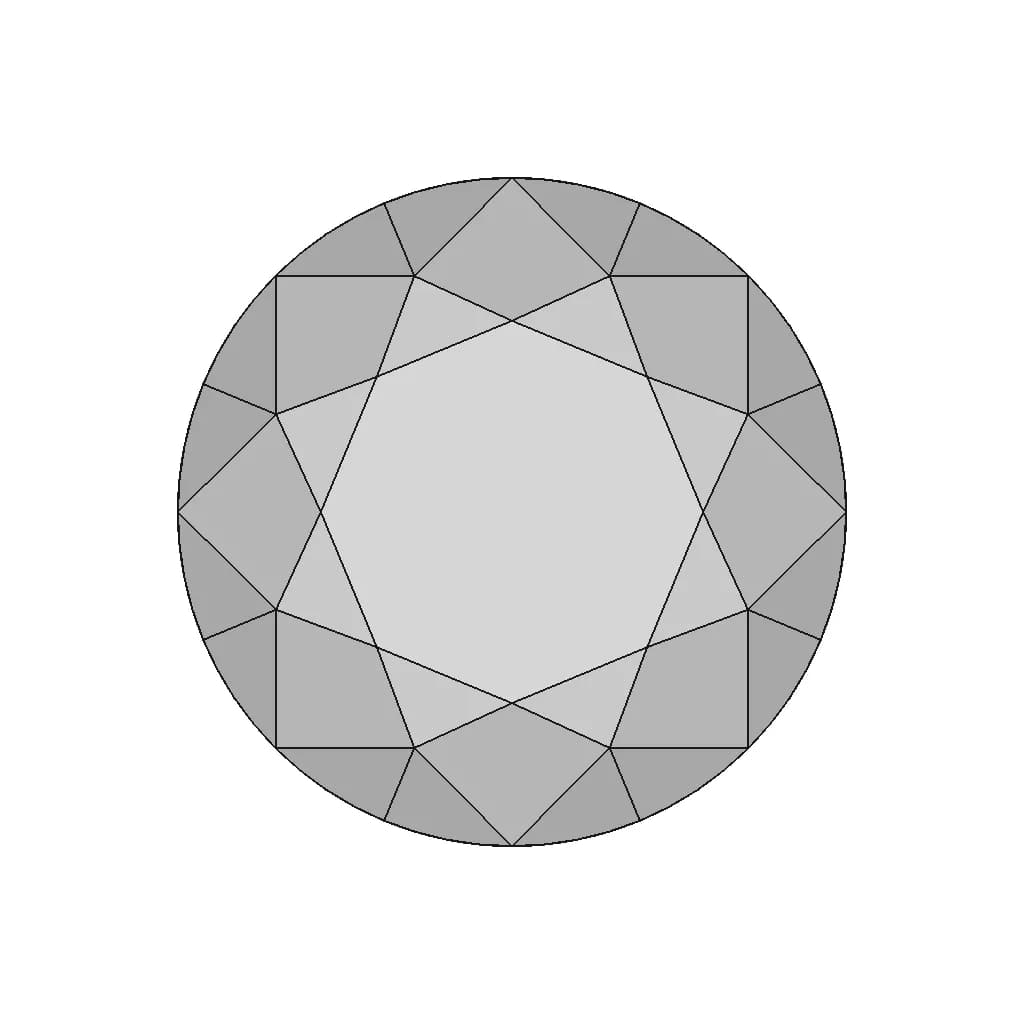 Diamond (Round Brilliant Cut) | 3D Engineering Design File_270_0_degree_snapshot