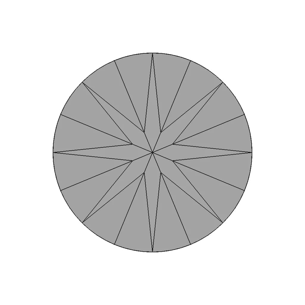 Diamond (Round Brilliant Cut) | 3D Engineering Design File_90_0_degree_snapshot