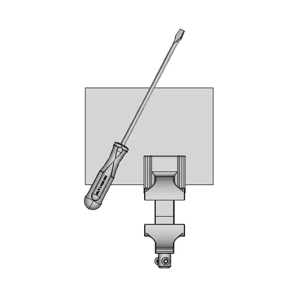 Mechanical Bench Vise And Slotted Screwdriver - Standard Mechanical Component_0_0_degree_snapshot