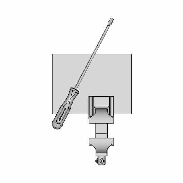 Mechanical Bench Vise And Slotted Screwdriver - Standard Mechanical Component