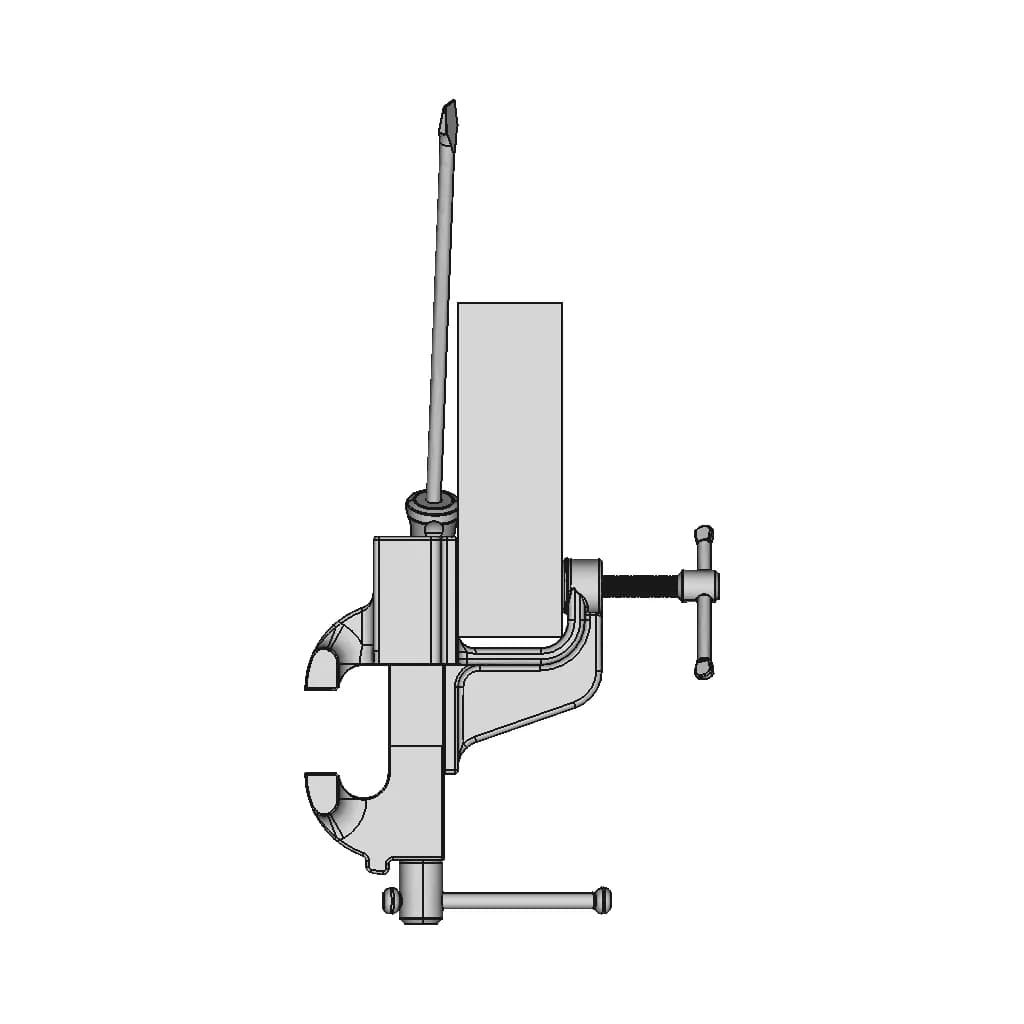 Mechanical Bench Vise And Slotted Screwdriver - Standard Mechanical Component_0_90_degree_snapshot