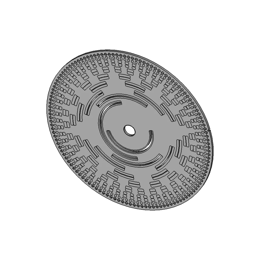 9 Bit Encoder Disc | 3D Engineering Design File_60_30_degree_snapshot
