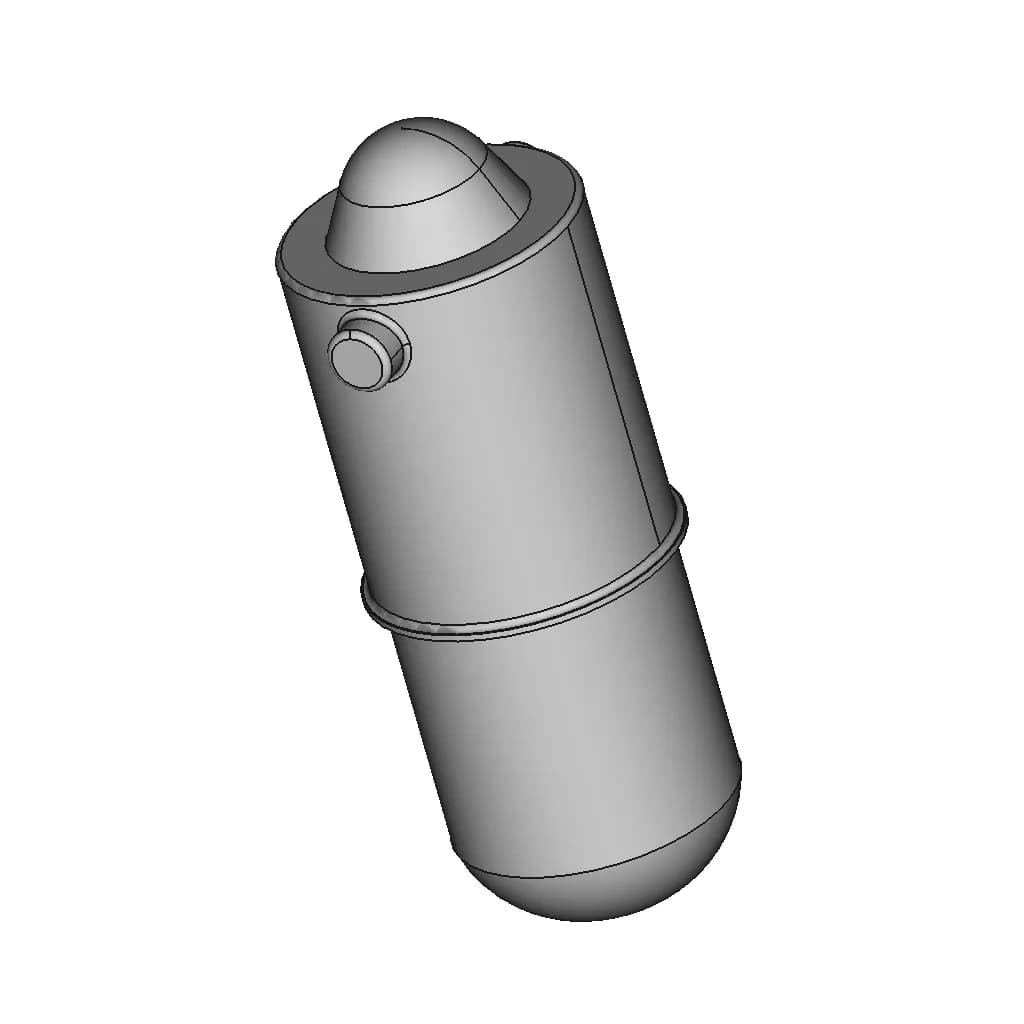 Light Bulb T4W 24V - Ba9S | High-Quality CAD Model_60_30_degree_snapshot