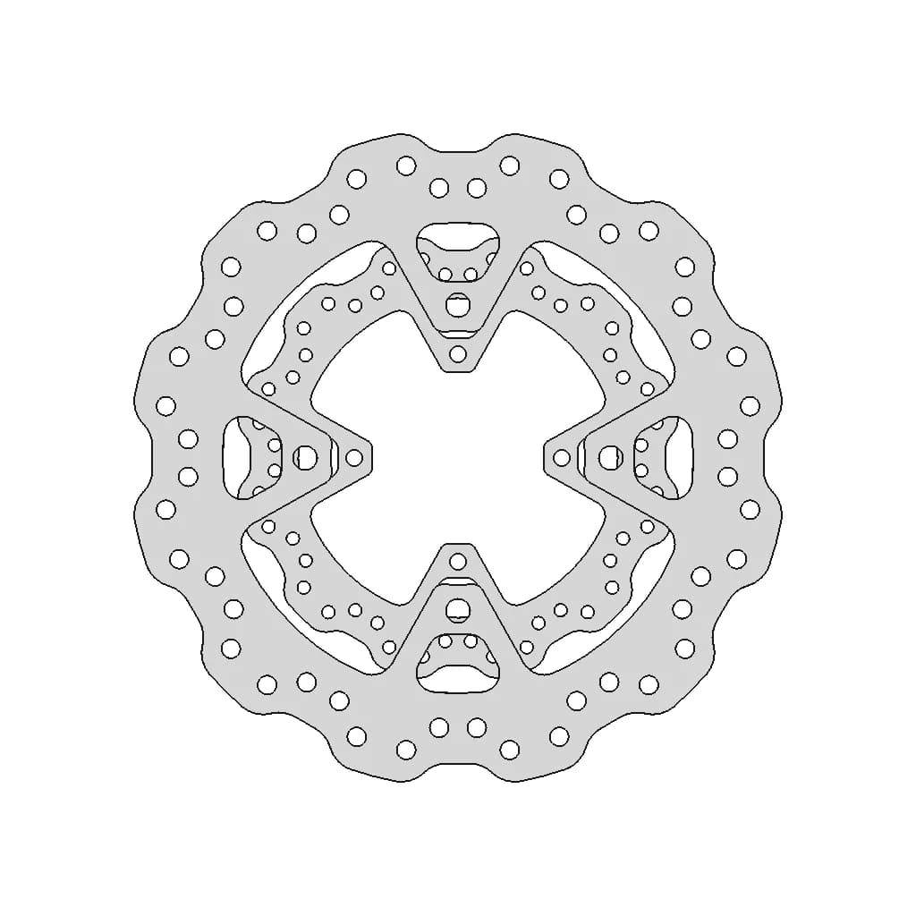 Motorcycle Brake Disc - Wavy - Standard Mechanical Component_270_0_degree_snapshot