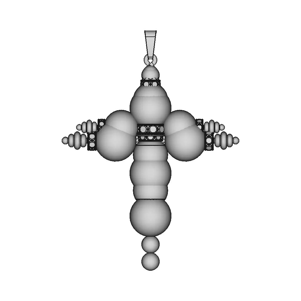 Cross Pendant - Standard Mechanical Component_0_0_degree_snapshot