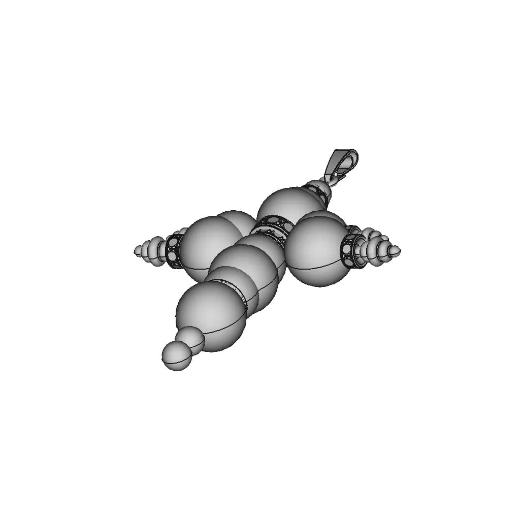 Cross Pendant - Standard Mechanical Component_60_30_degree_snapshot