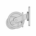 Iron And Polyurethane Wheel - Downloadable CAD Representation_0_270_degree_snapshot
