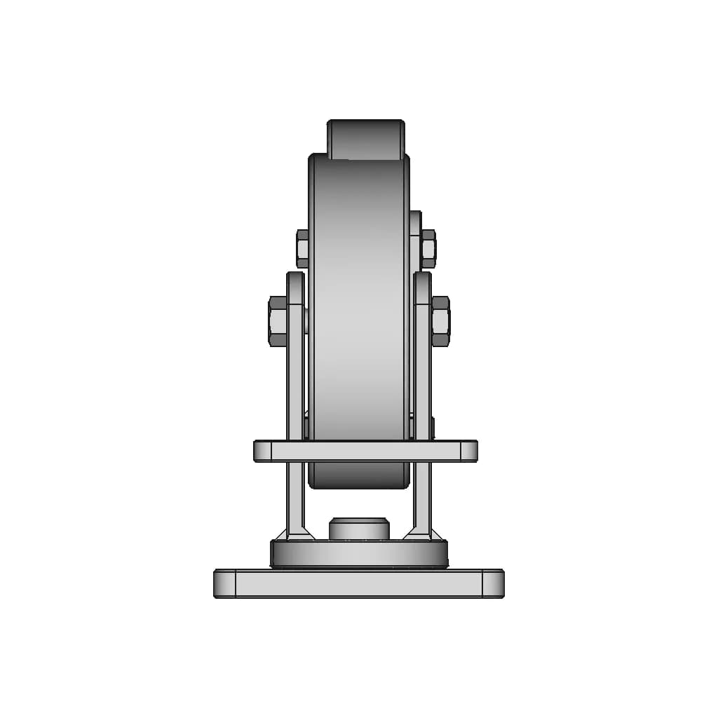 Iron And Polyurethane Wheel - Downloadable CAD Representation_270_0_degree_snapshot