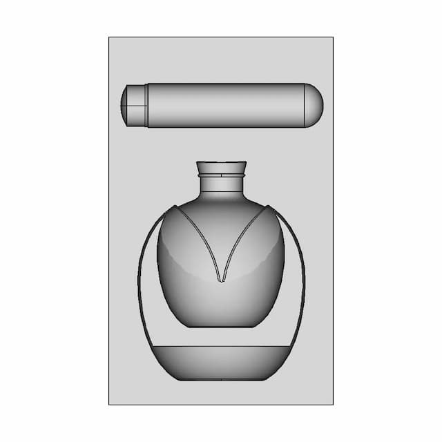 Bottle Glass - Cannabis Oil Packaging - Boud. | 3D Engineering Design File