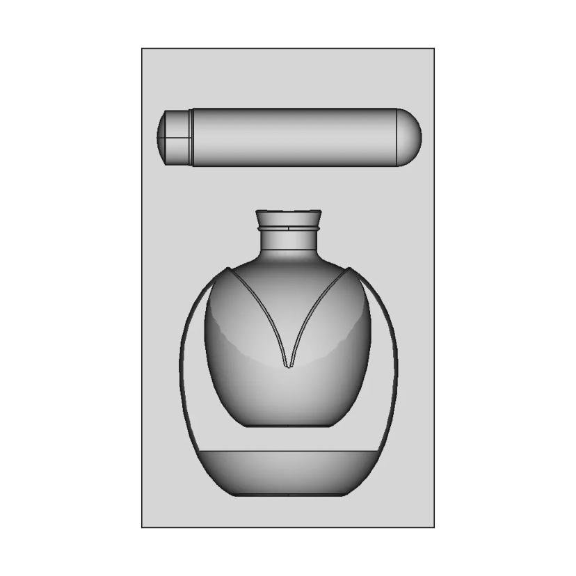 Bottle Glass - Cannabis Oil Packaging - Boud. | 3D Engineering Design File