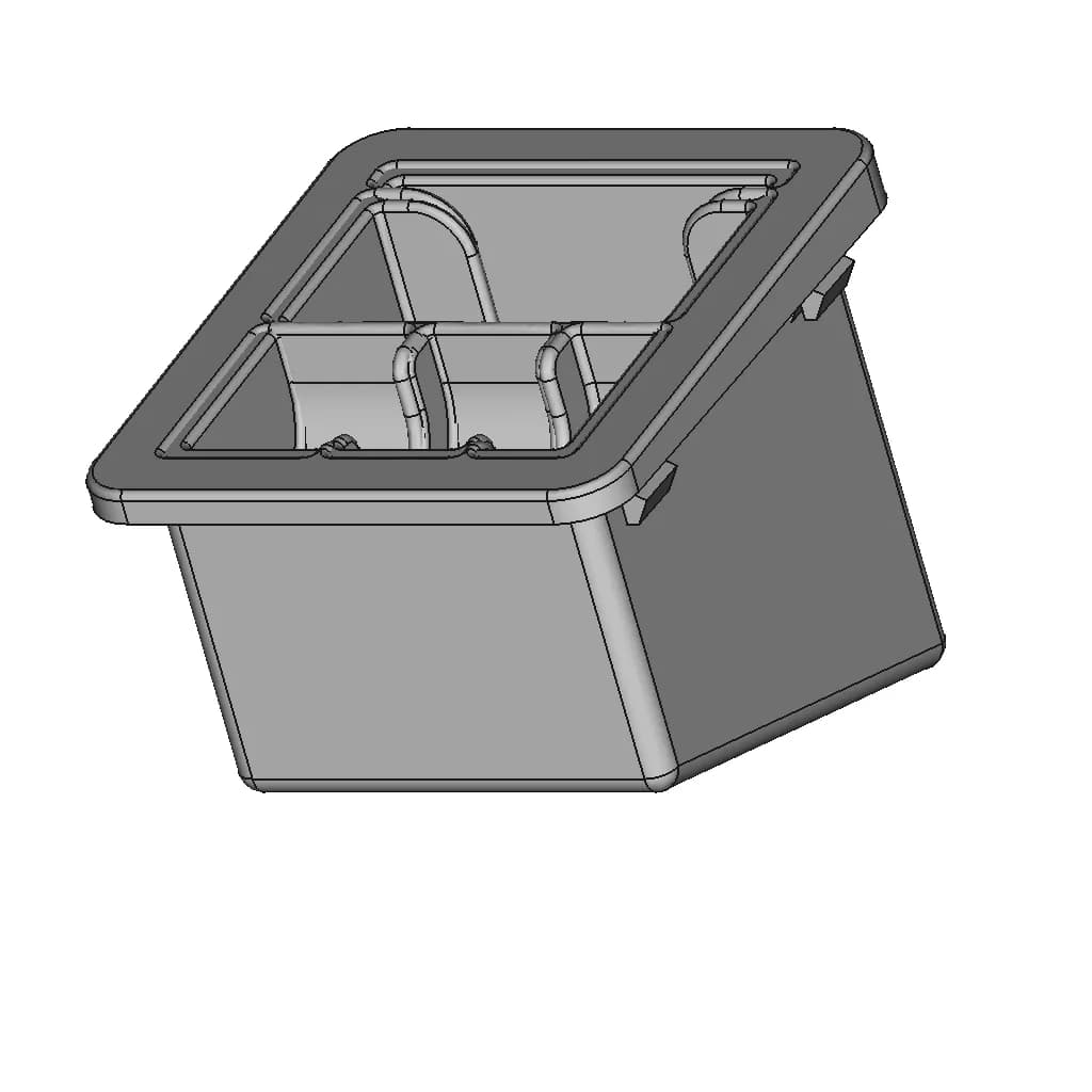 Isuzu D-Max Gen6 Console Money Tray | High-Quality CAD Model_60_30_degree_snapshot