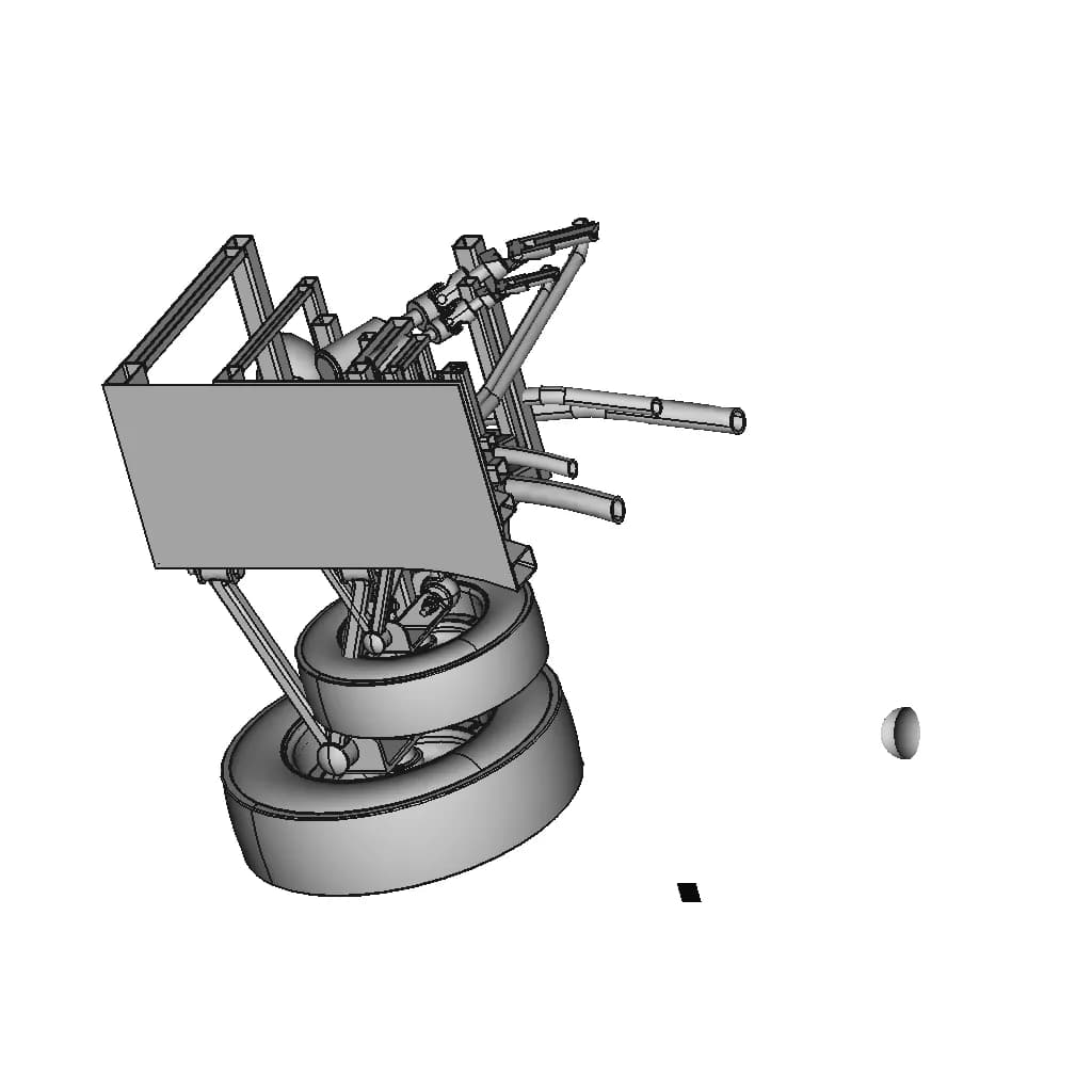 Double Wishbone Suspension With Chassis Structure | High-Quality CAD Model_60_30_degree_snapshot