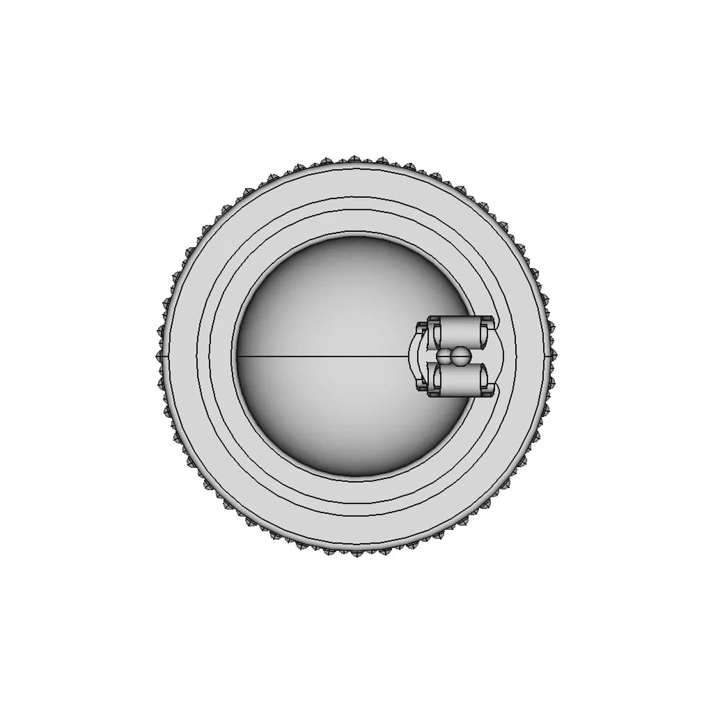 Earring - Standard Mechanical Component_90_0_degree_snapshot
