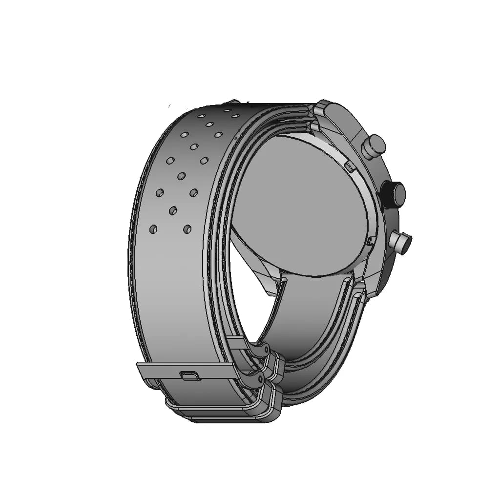 Watch (Hand Watch) | 3D Engineering Design File_60_30_degree_snapshot