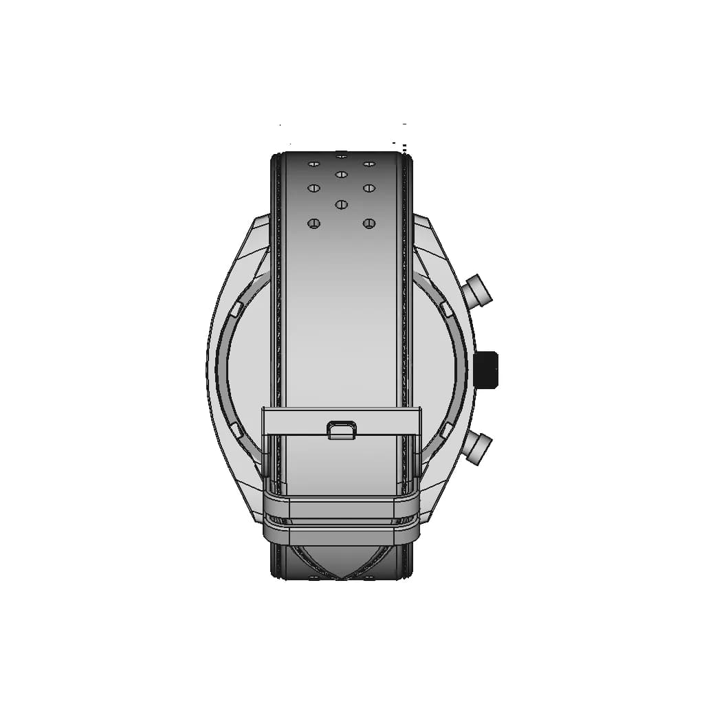 Watch (Hand Watch) | 3D Engineering Design File_90_0_degree_snapshot