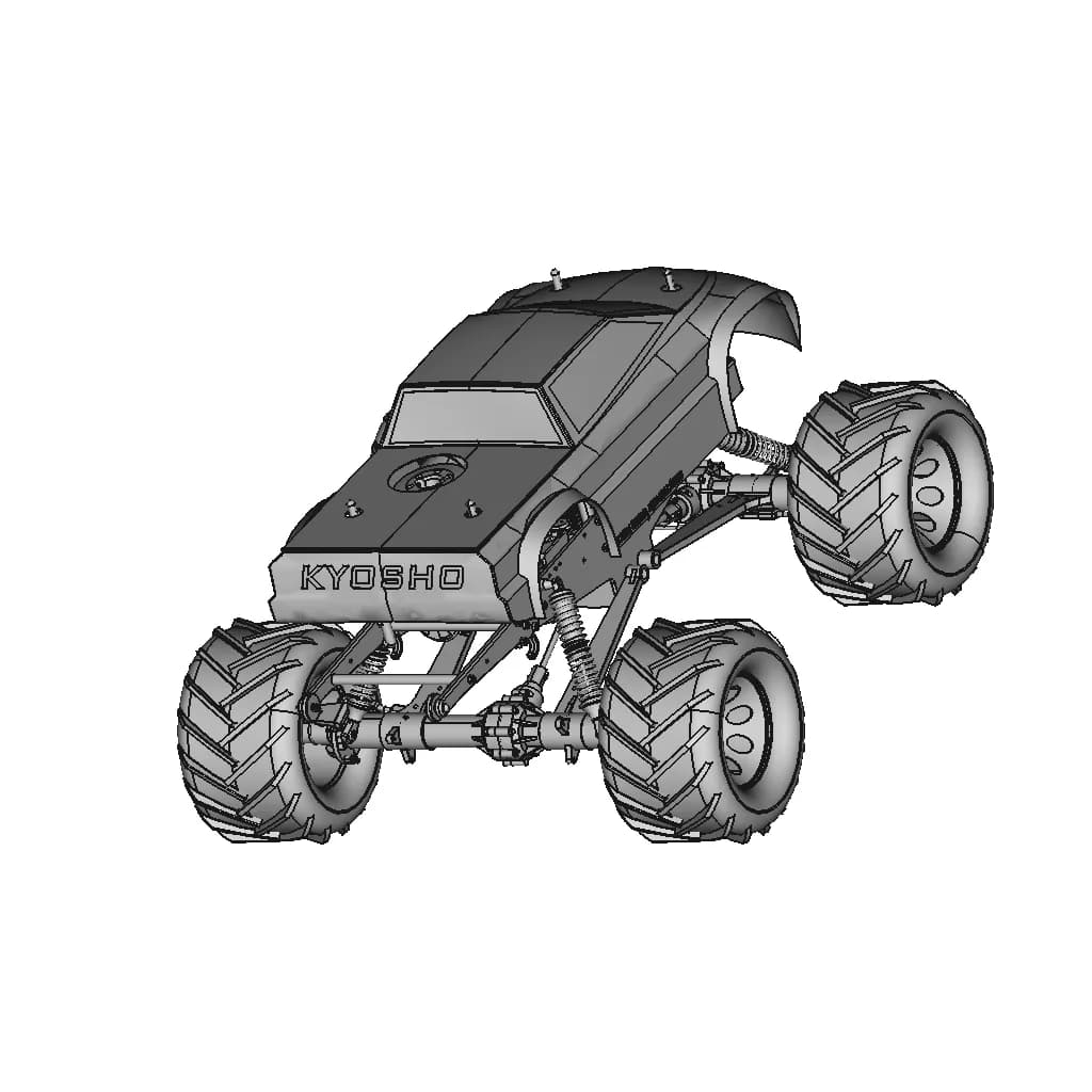Kysho Madforce Rc | High-Quality CAD Model_60_30_degree_snapshot