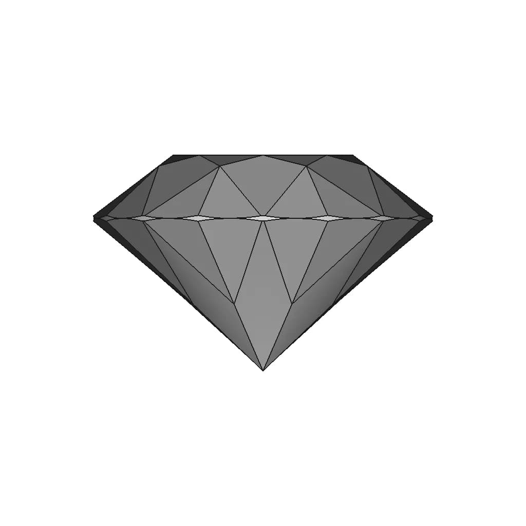 Dimond (4C Cut) | 3D Engineering Design File_0_0_degree_snapshot