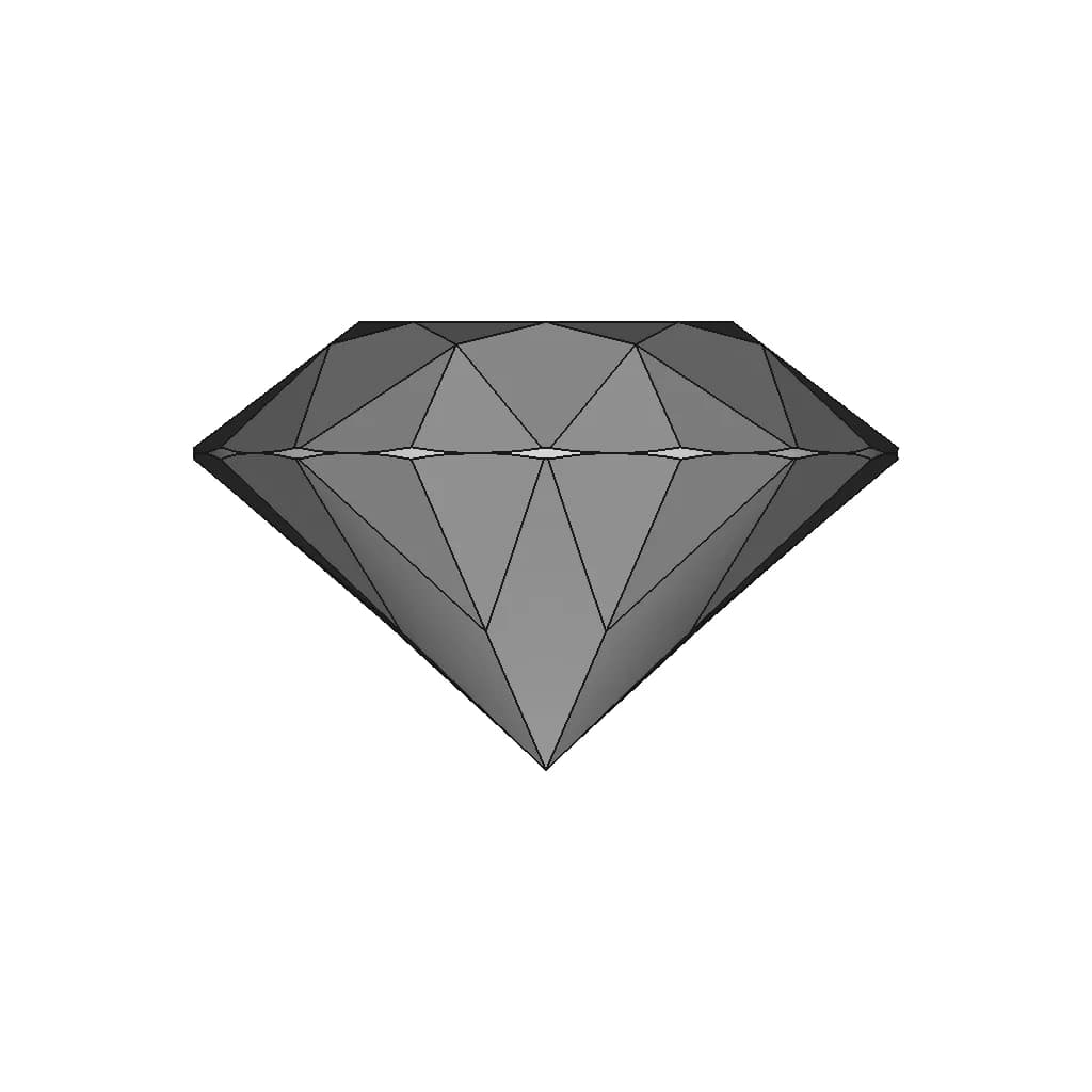 Dimond (4C Cut) | 3D Engineering Design File_0_270_degree_snapshot
