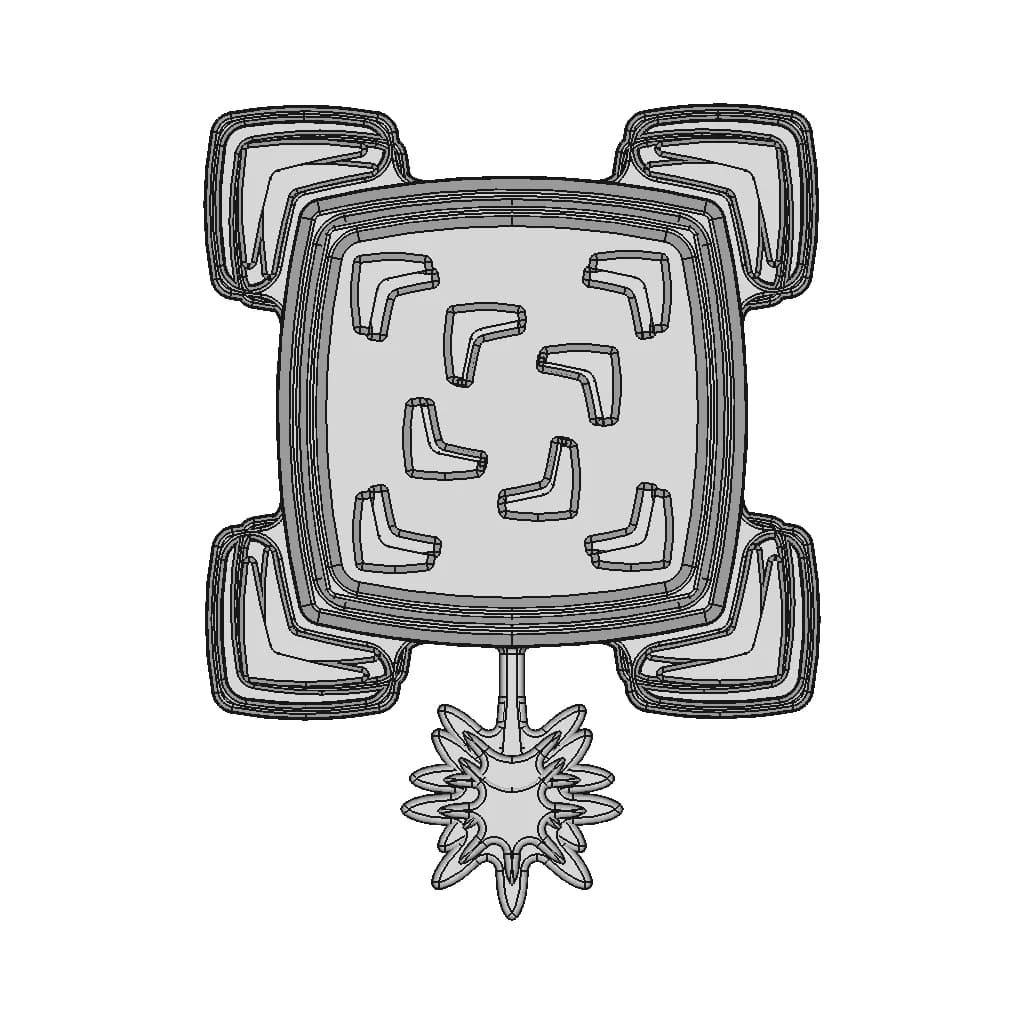 Earring 2 - Standard Mechanical Component_90_0_degree_snapshot