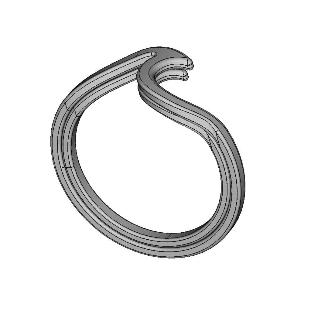 Wave Ring | 3D Engineering Design File_60_30_degree_snapshot