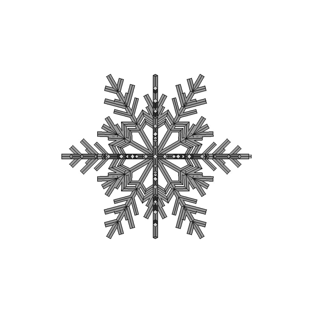Snowflake | 3D Engineering Design File_0_90_degree_snapshot