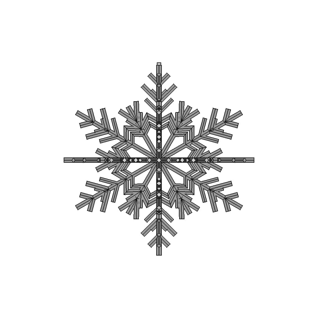 Snowflake | 3D Engineering Design File_270_0_degree_snapshot