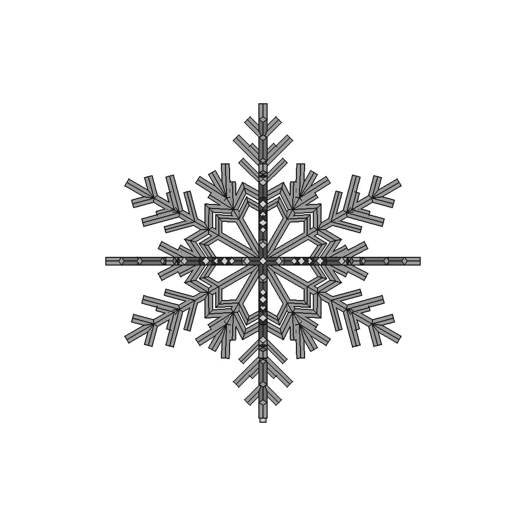 Snowflake | 3D Engineering Design File_90_0_degree_snapshot
