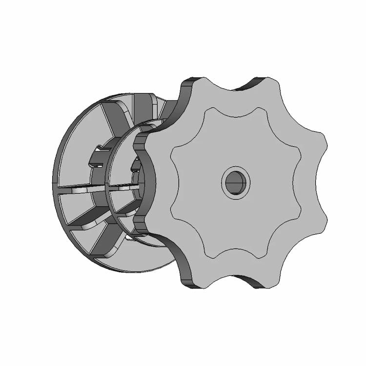 Audi A4 B8 Spare Nut - Downloadable CAD Representation