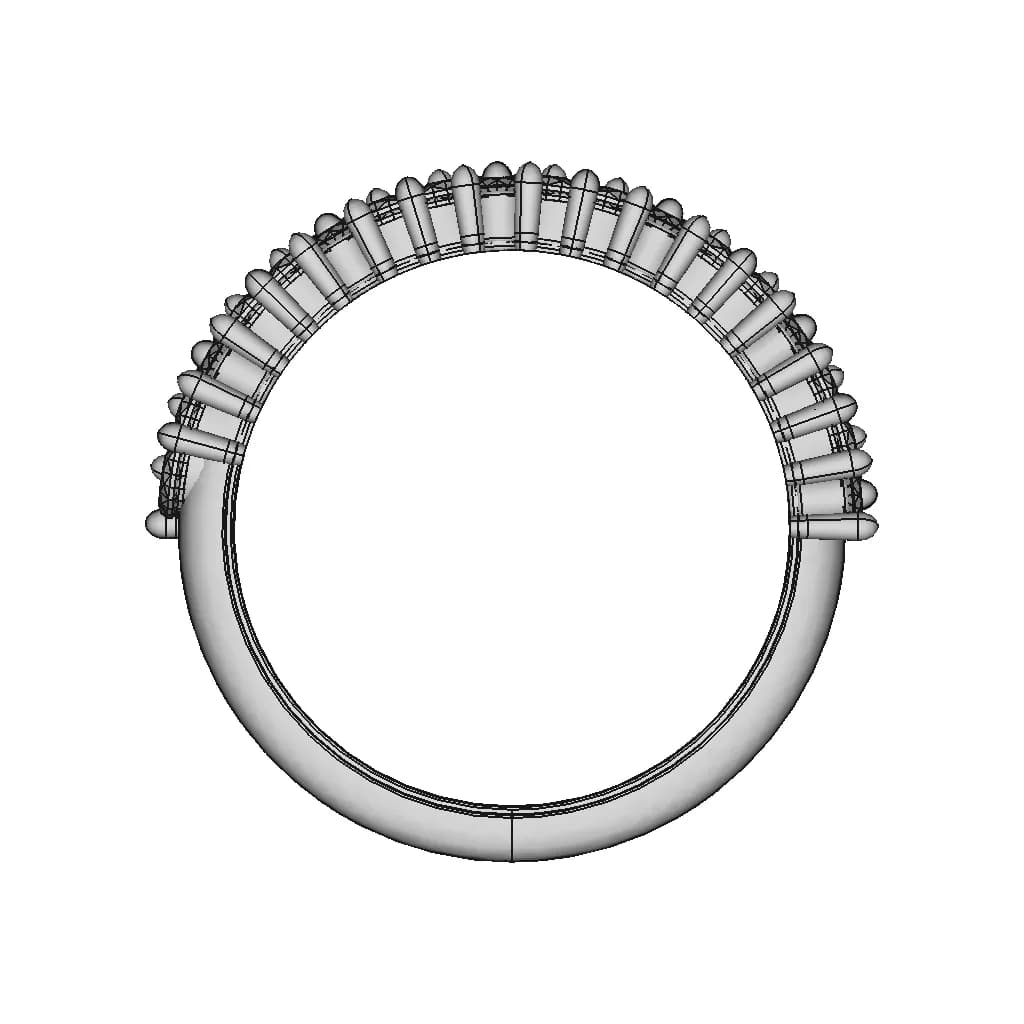 Marquise & Rounds Ring | 3D Engineering Design File_90_0_degree_snapshot